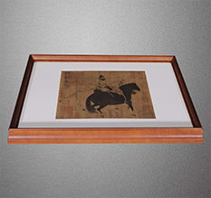 岚县书画装裱配框服务案例